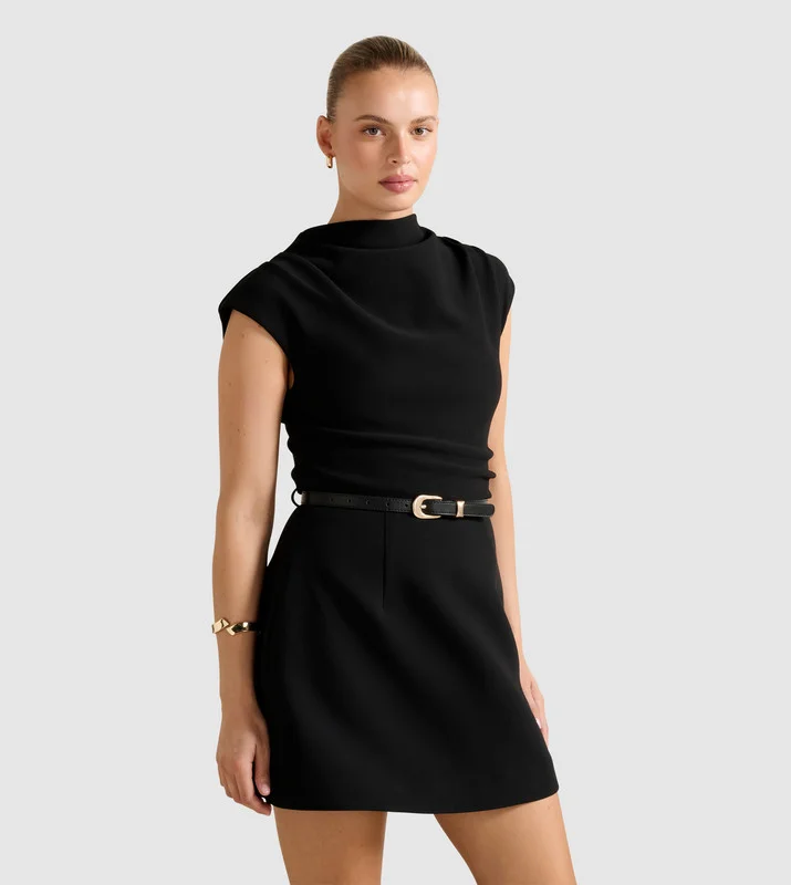 forever new  NATALIE High-Neck 2-in-1 Mini Dress for Women | Best Price UAE